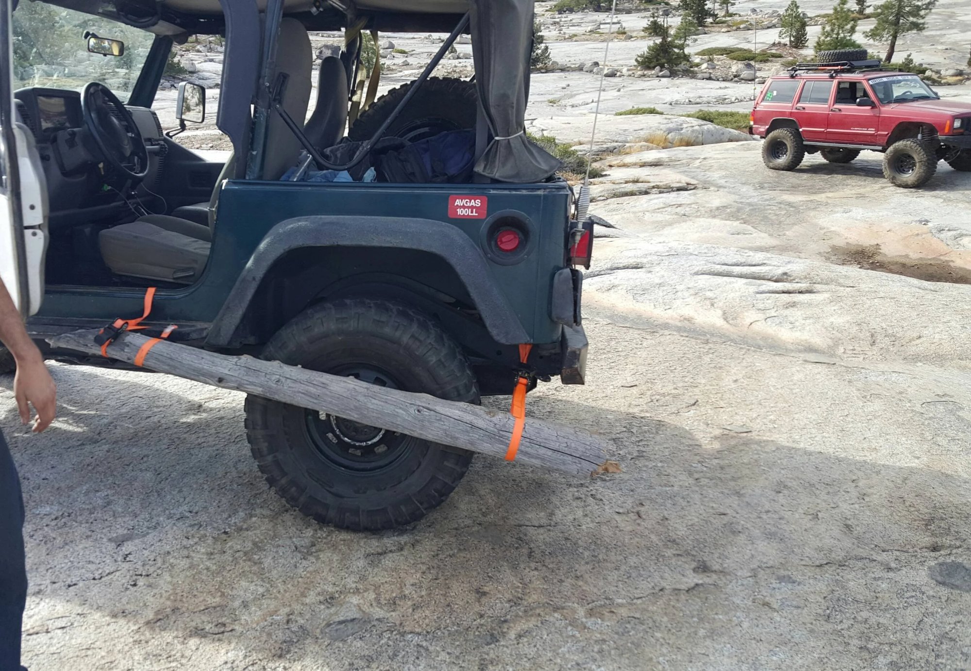 Jeep trail repair in the field